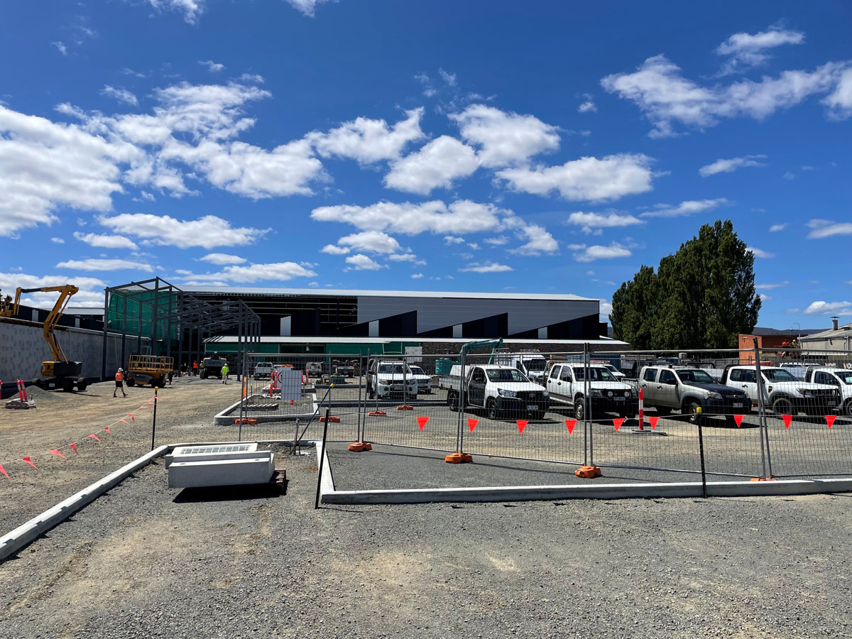 View of main building from carpark