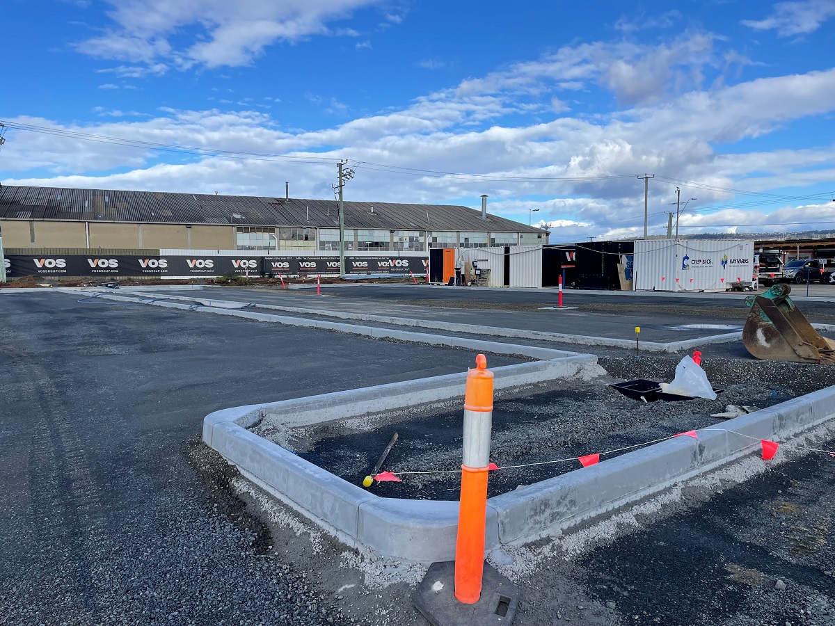 Kerbing for carpark