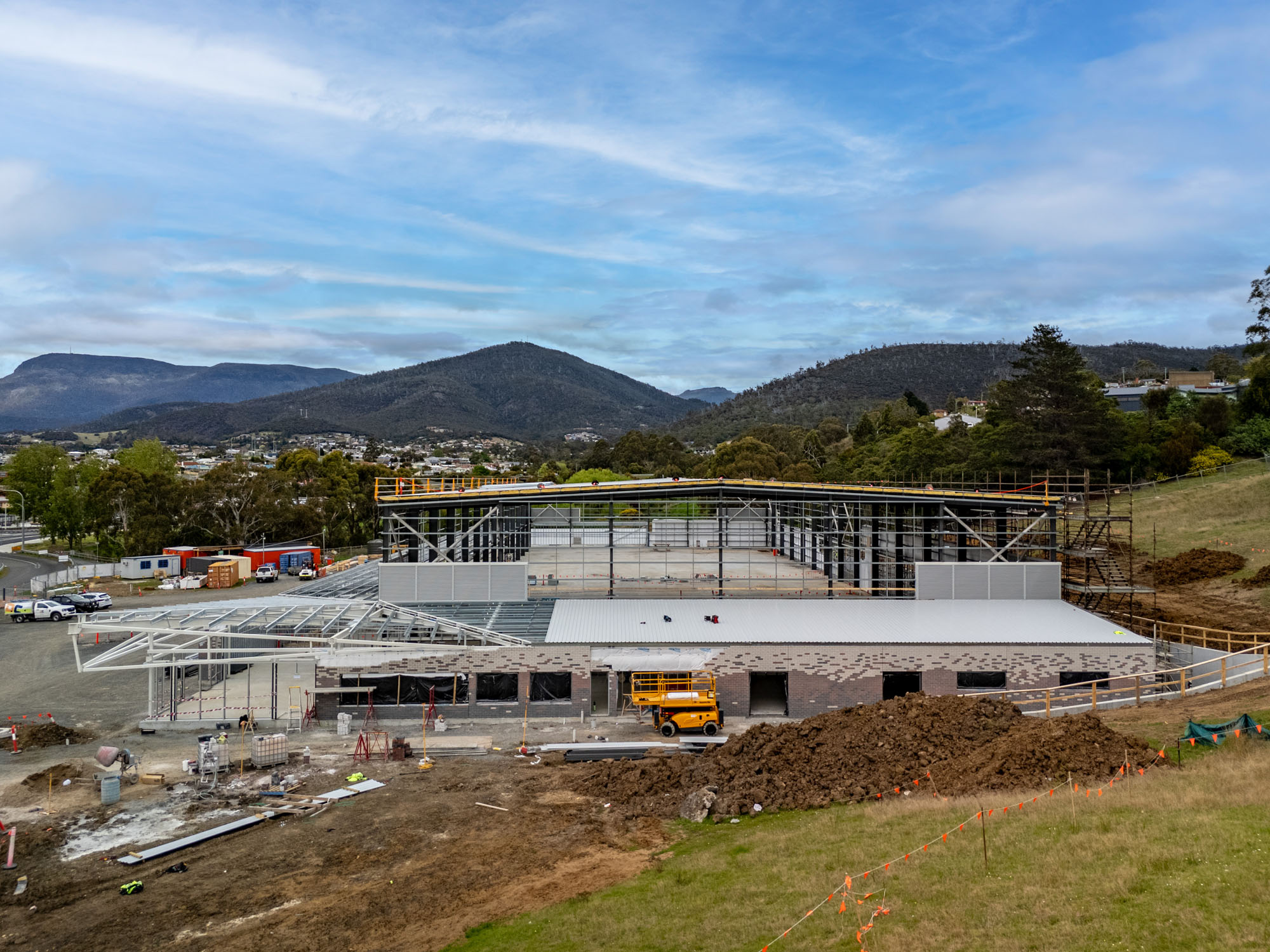 Glenorchy Sports Centre aerial drone