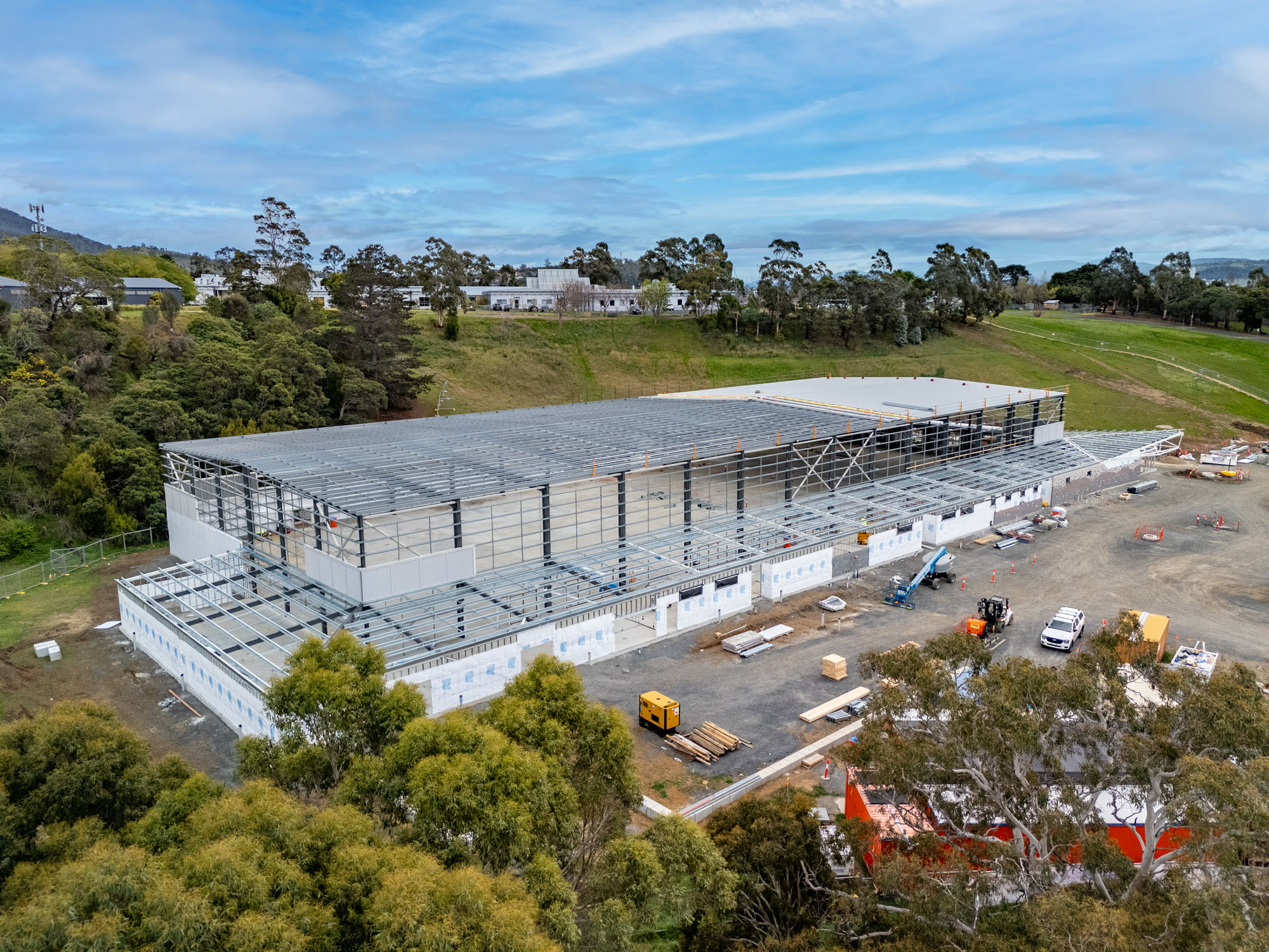 Glenorchy Sports Centre aerial drone