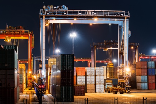 Port in Shanghai